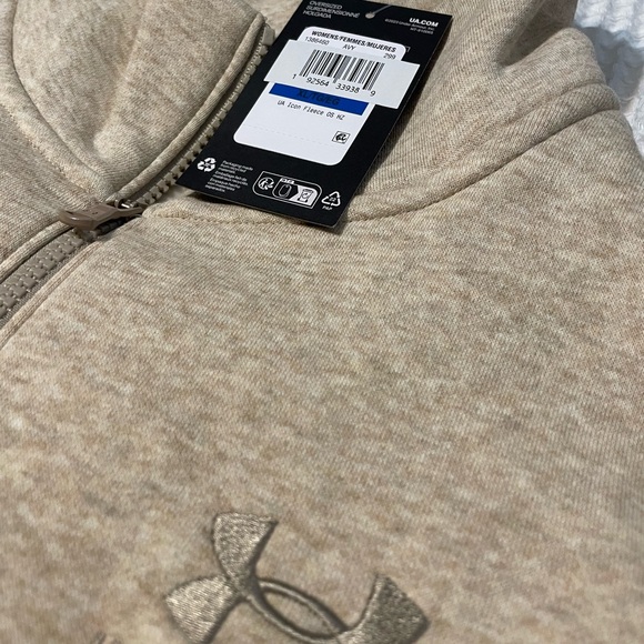 NWT Under Armour Women's Icon Fleece Half-Zip Pullover - Picture 2 of 7
